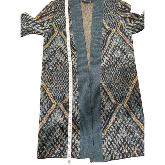 Peruvian Connection Open Front Cardigan Sweater Baby Alpaca Blend Womens Size S - Picture 6 of 7